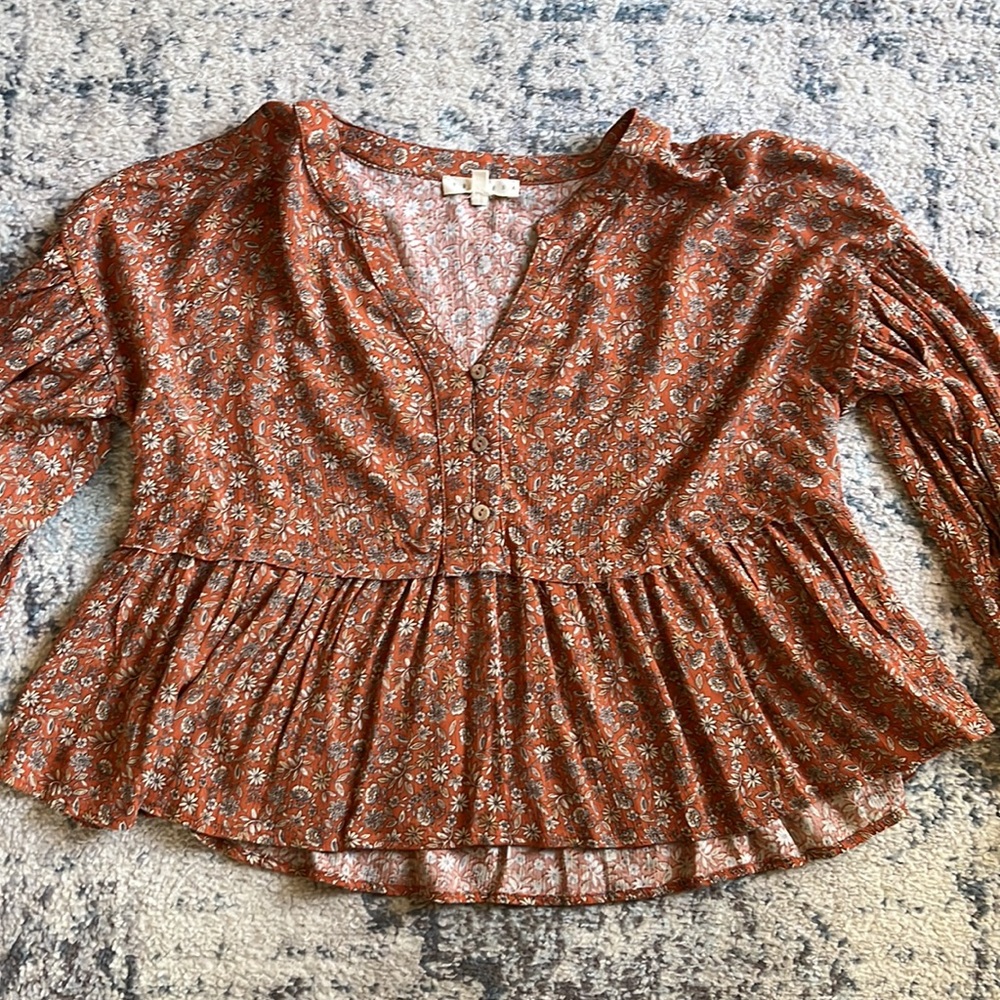 High Low Peplum Top